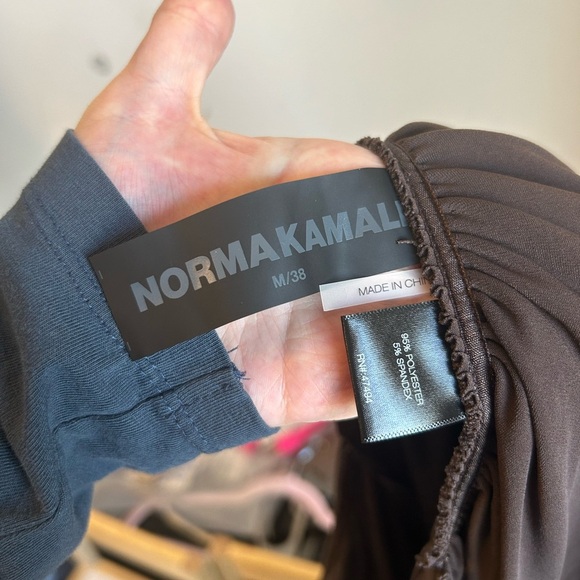 Norma Kamali Brown Asymmetrical Dress - Picture 7 of 13